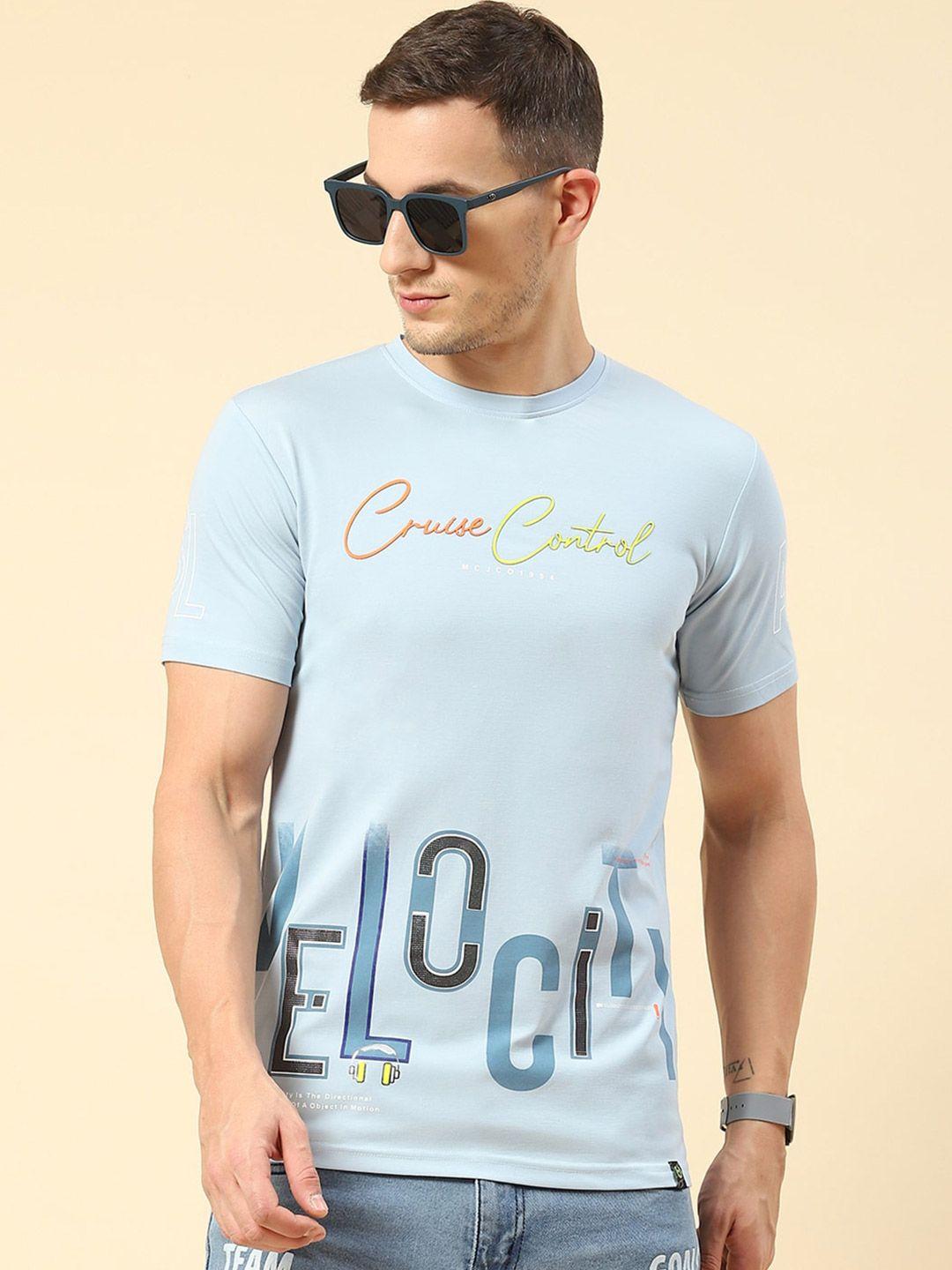 monte carlo typography printed round neck t-shirt
