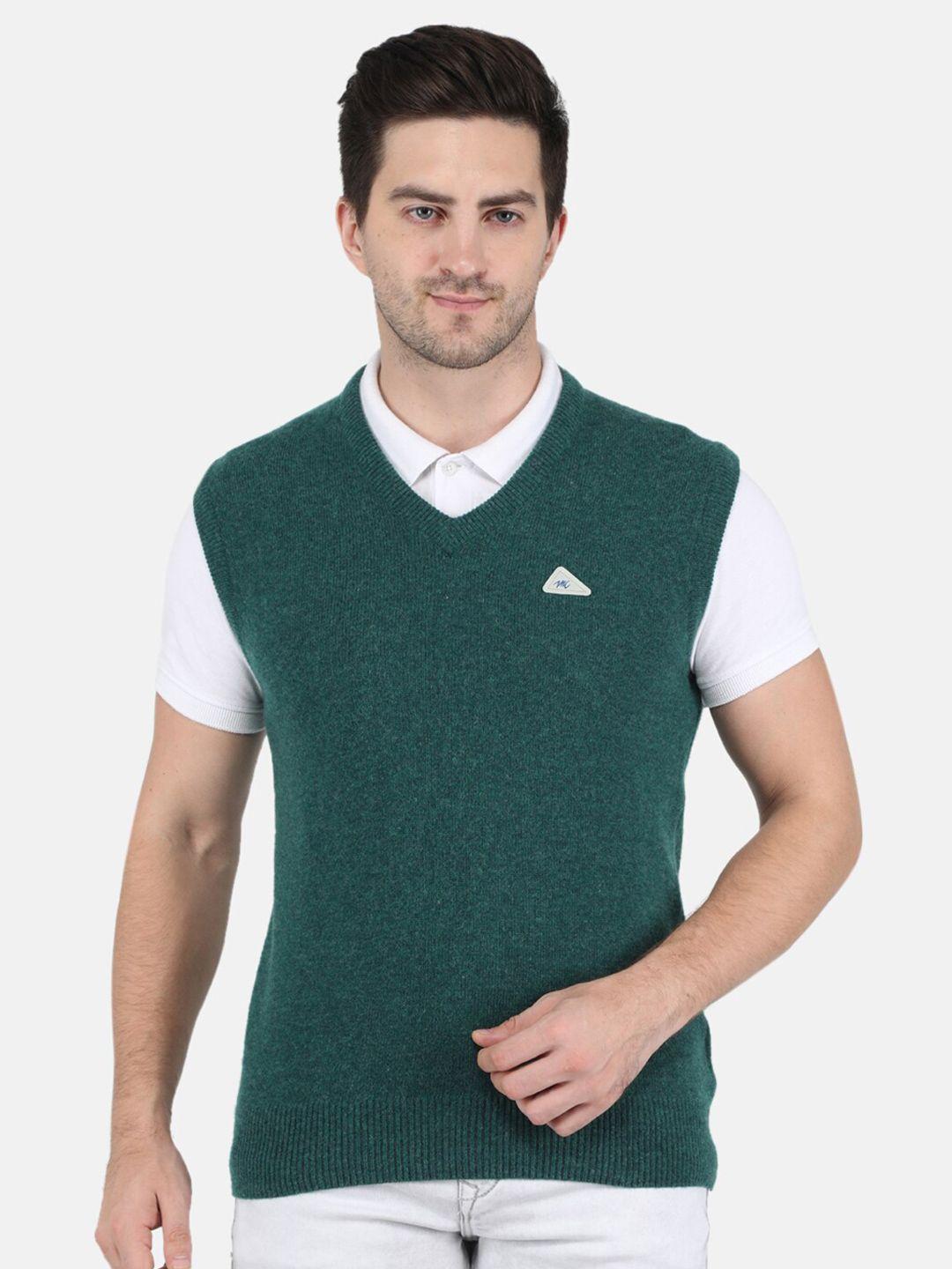 monte carlo v-neck sleeveless woollen sweater vest