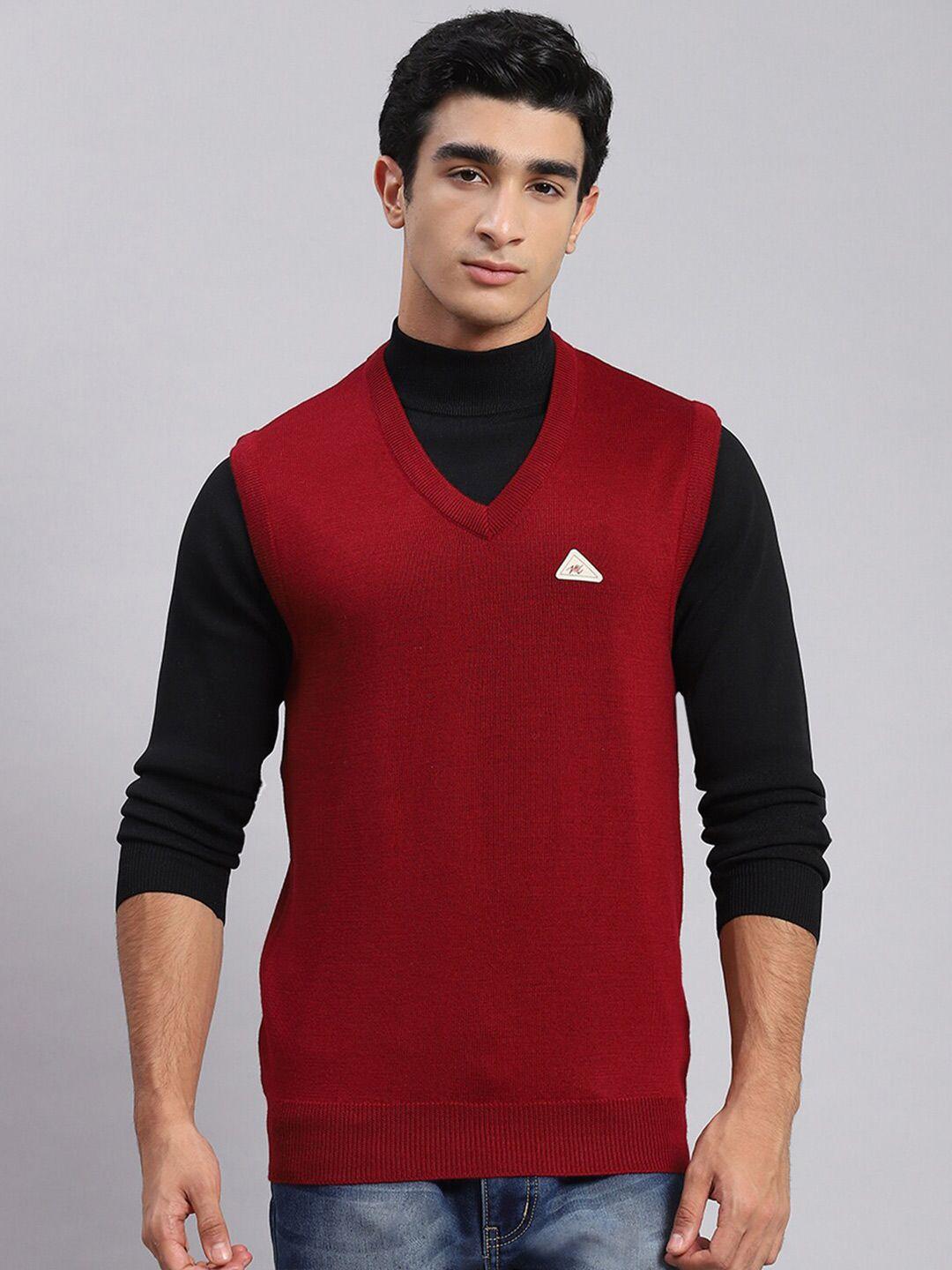 monte carlo v-neck sleeveless woollen sweater vest