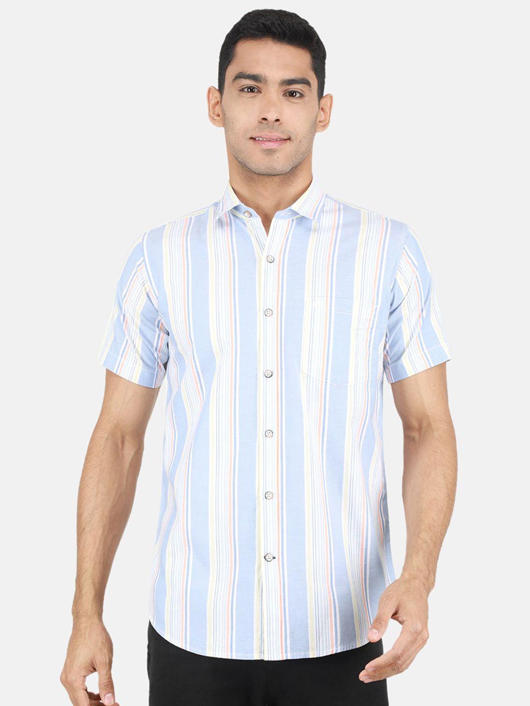 monte carlo vertical striped cotton casual shirt