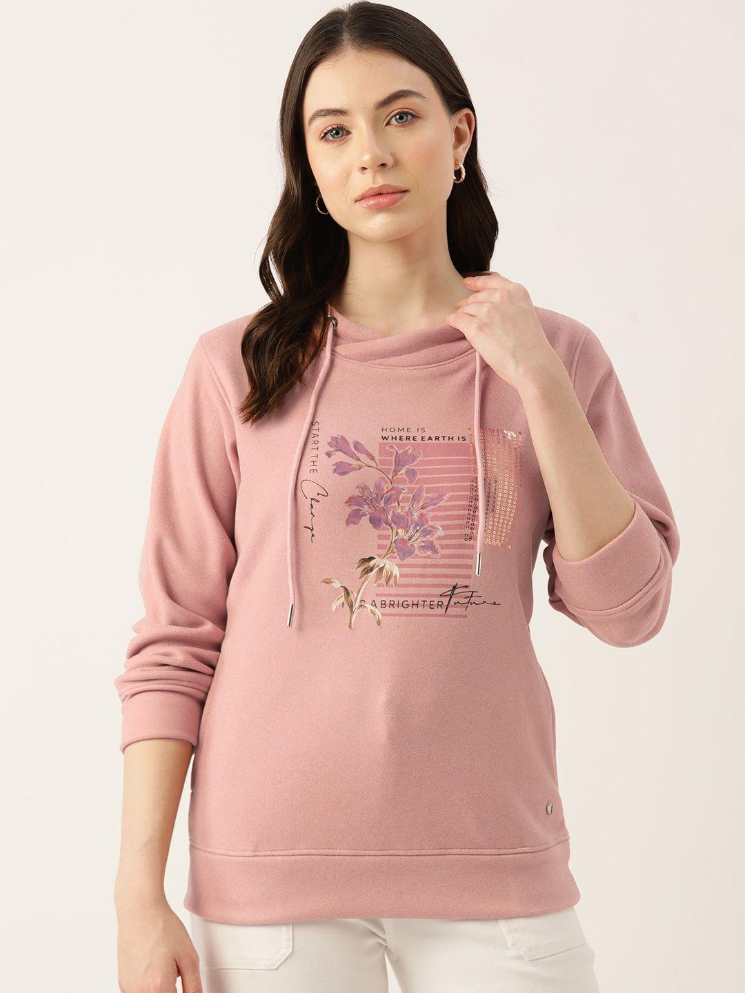 monte carlo women printed sequined sweatshirt