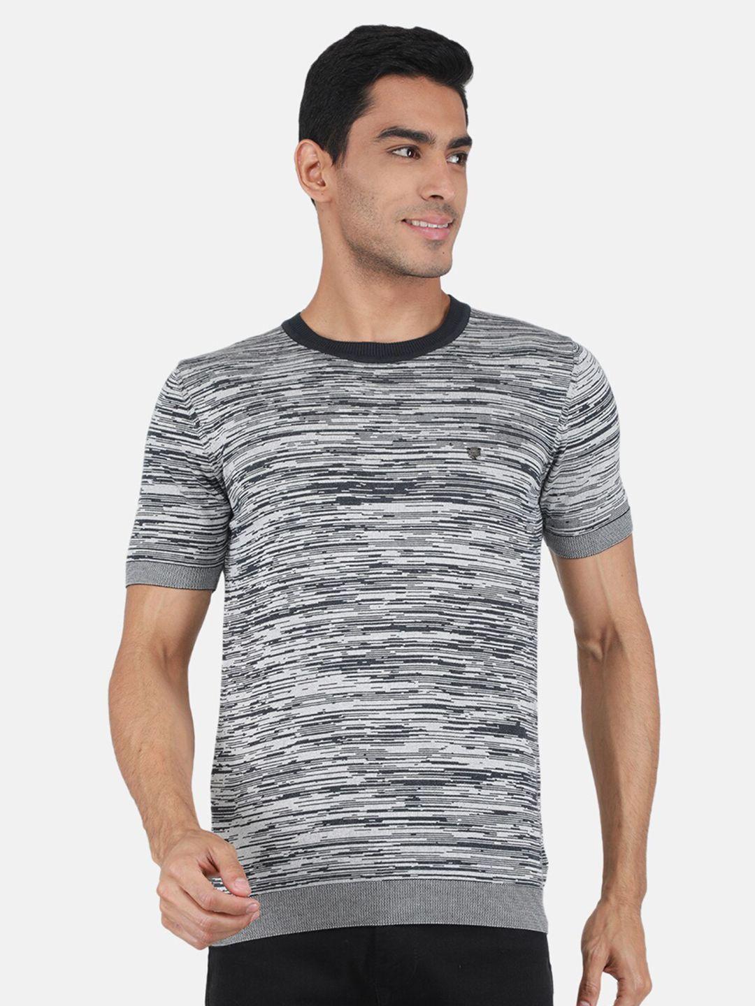 monte carlo abstract printed round neck t-shirt