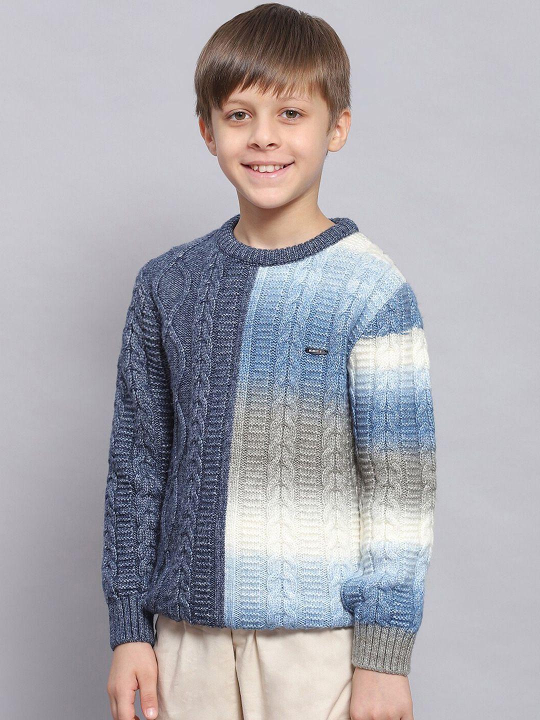 monte carlo boys cable knit cotton pullover