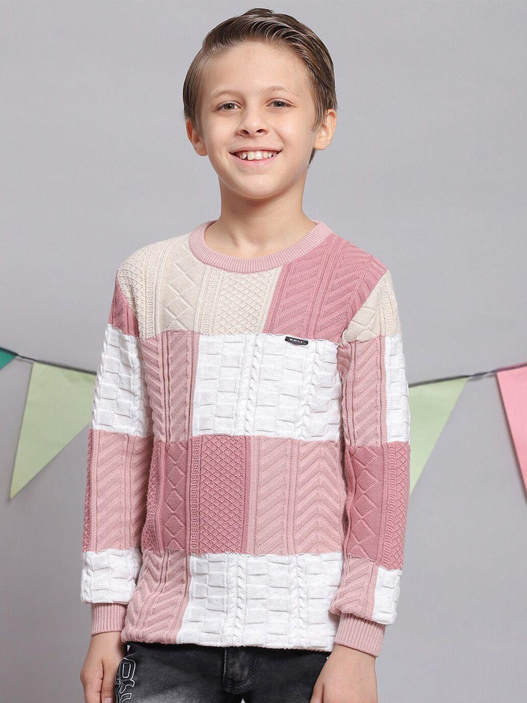 monte carlo boys cable knit pure cotton pullover