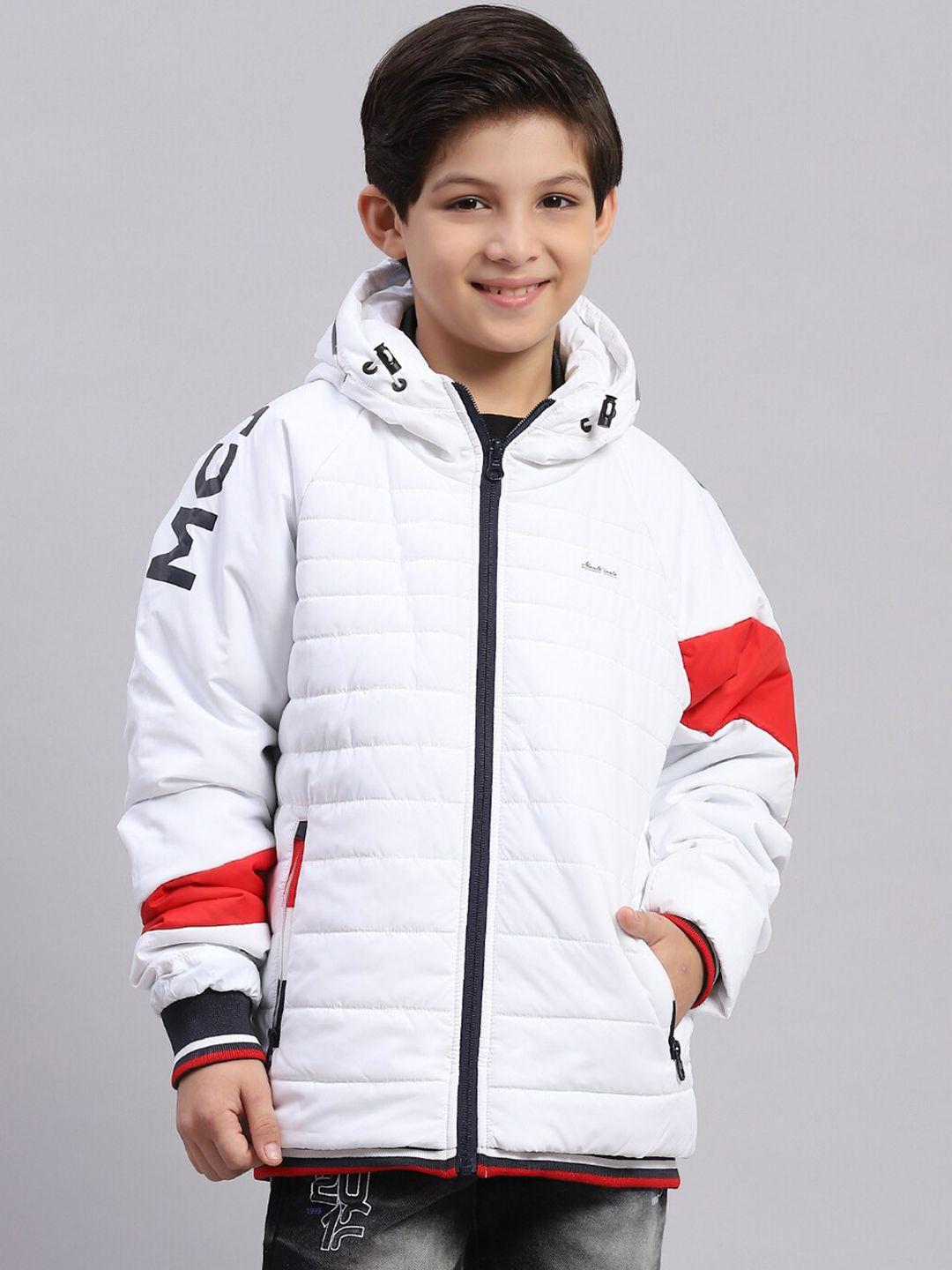 monte carlo boys colourblocked lightweight padded jacket