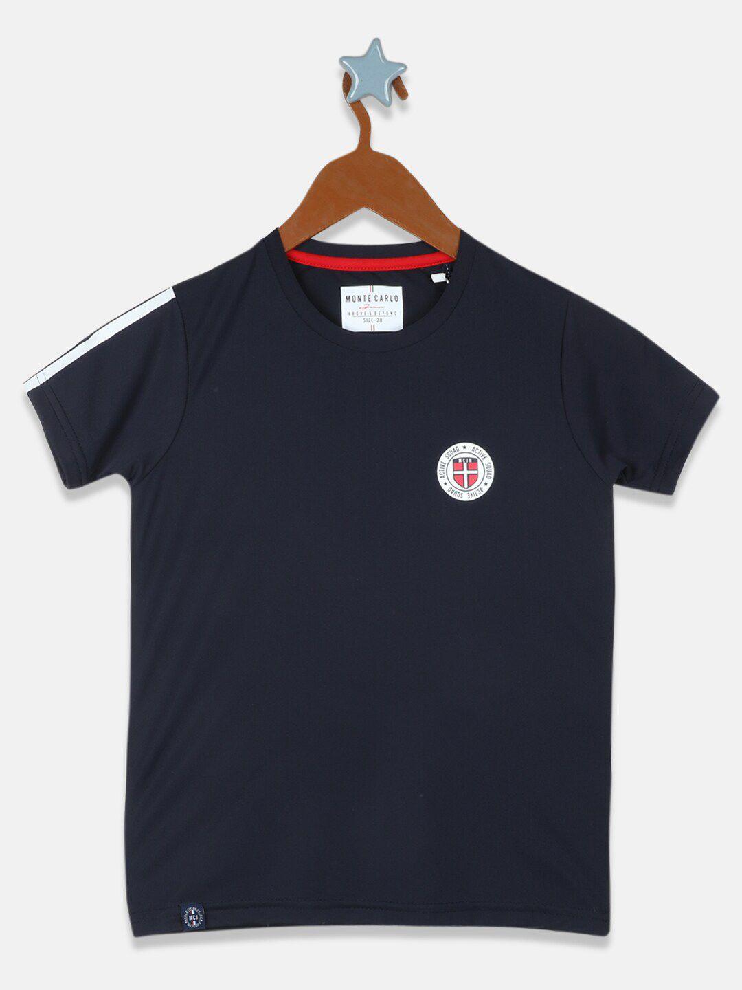 monte carlo boys navy blue applique t-shirt