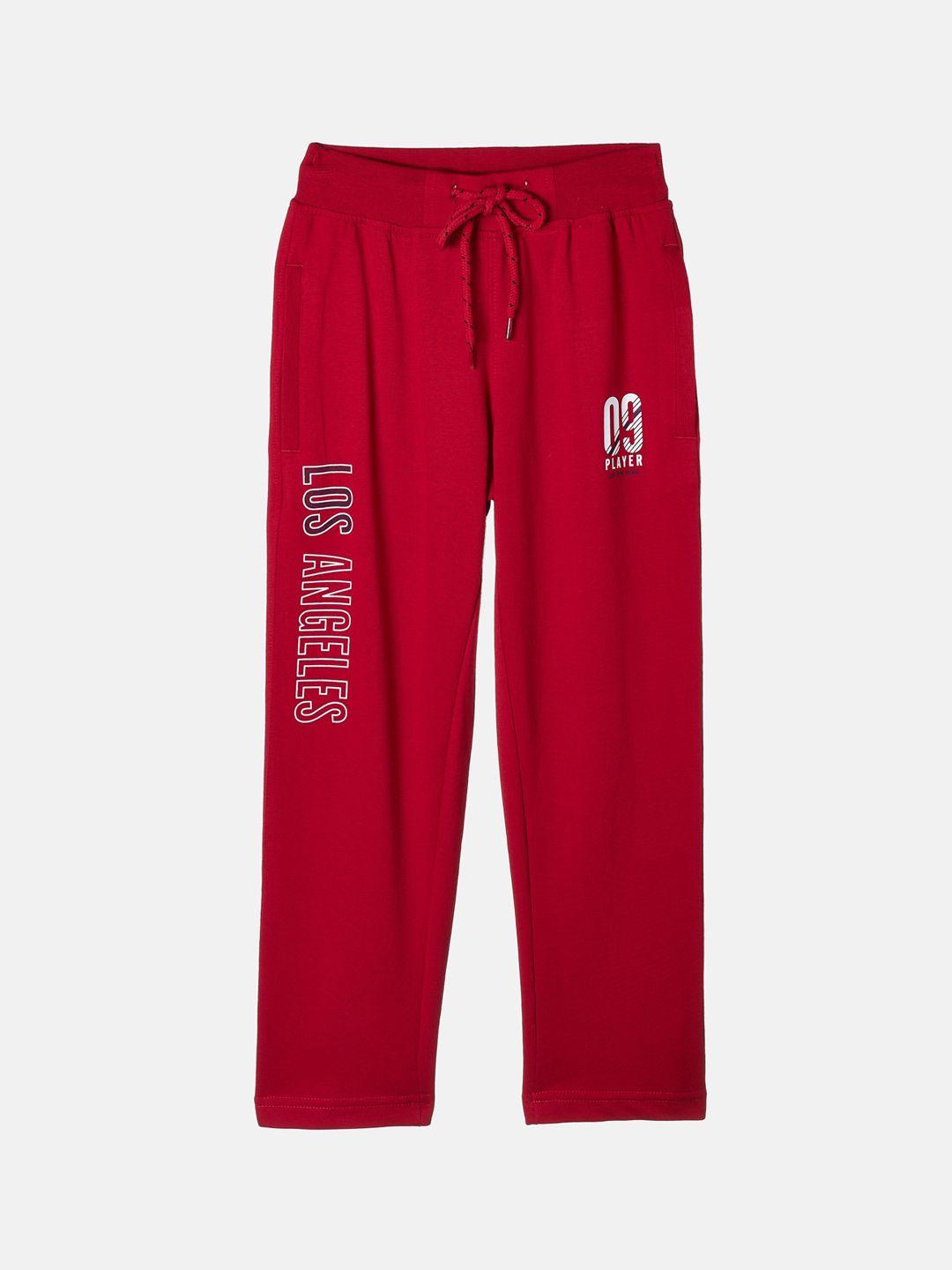 monte carlo boys red solid track pants