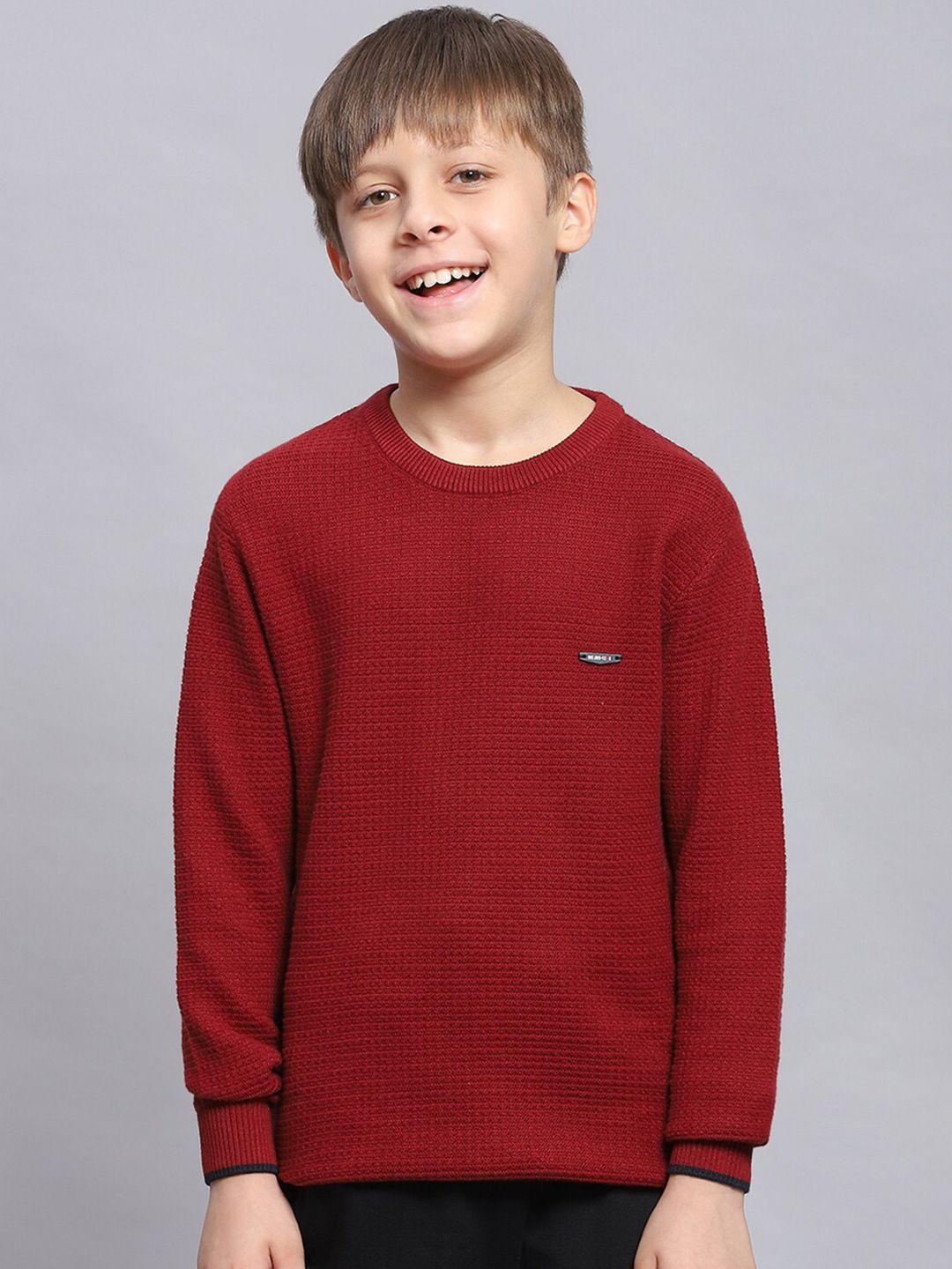 monte carlo boys round neck cotton pullover