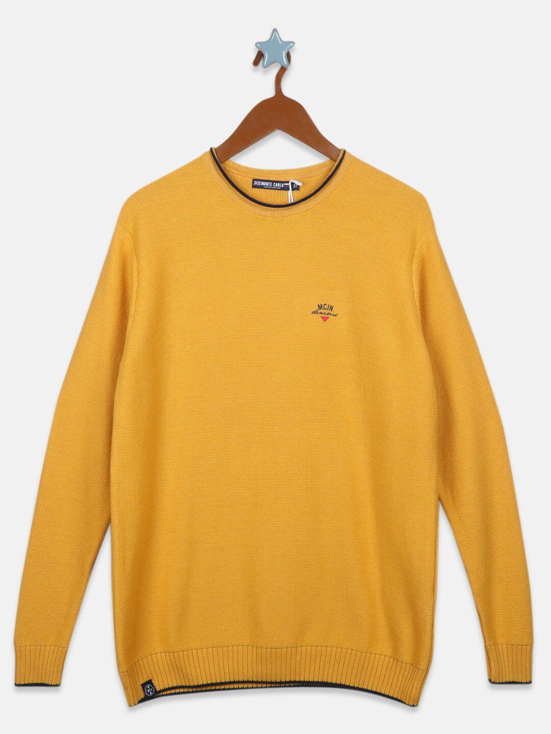 monte carlo boys round neck pure cotton pullover