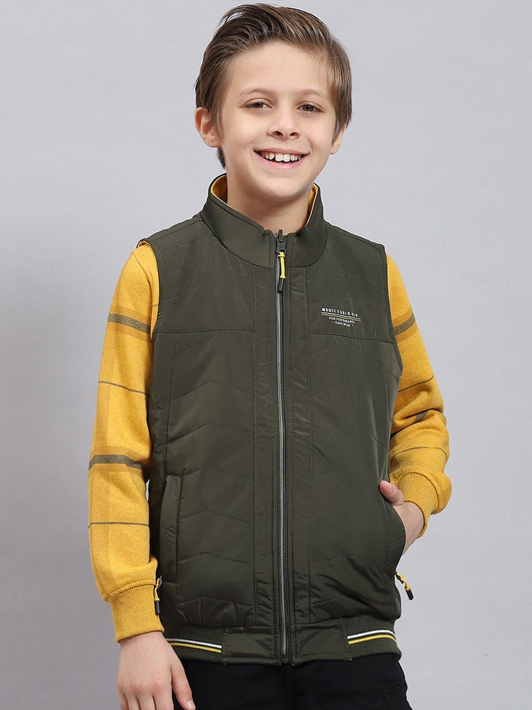 monte carlo boys sleeveless lightweight open front jacket