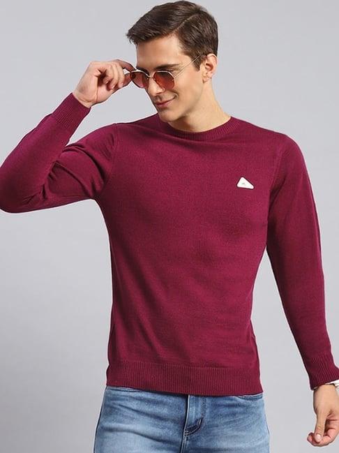 monte carlo brinjal regular fit pullover