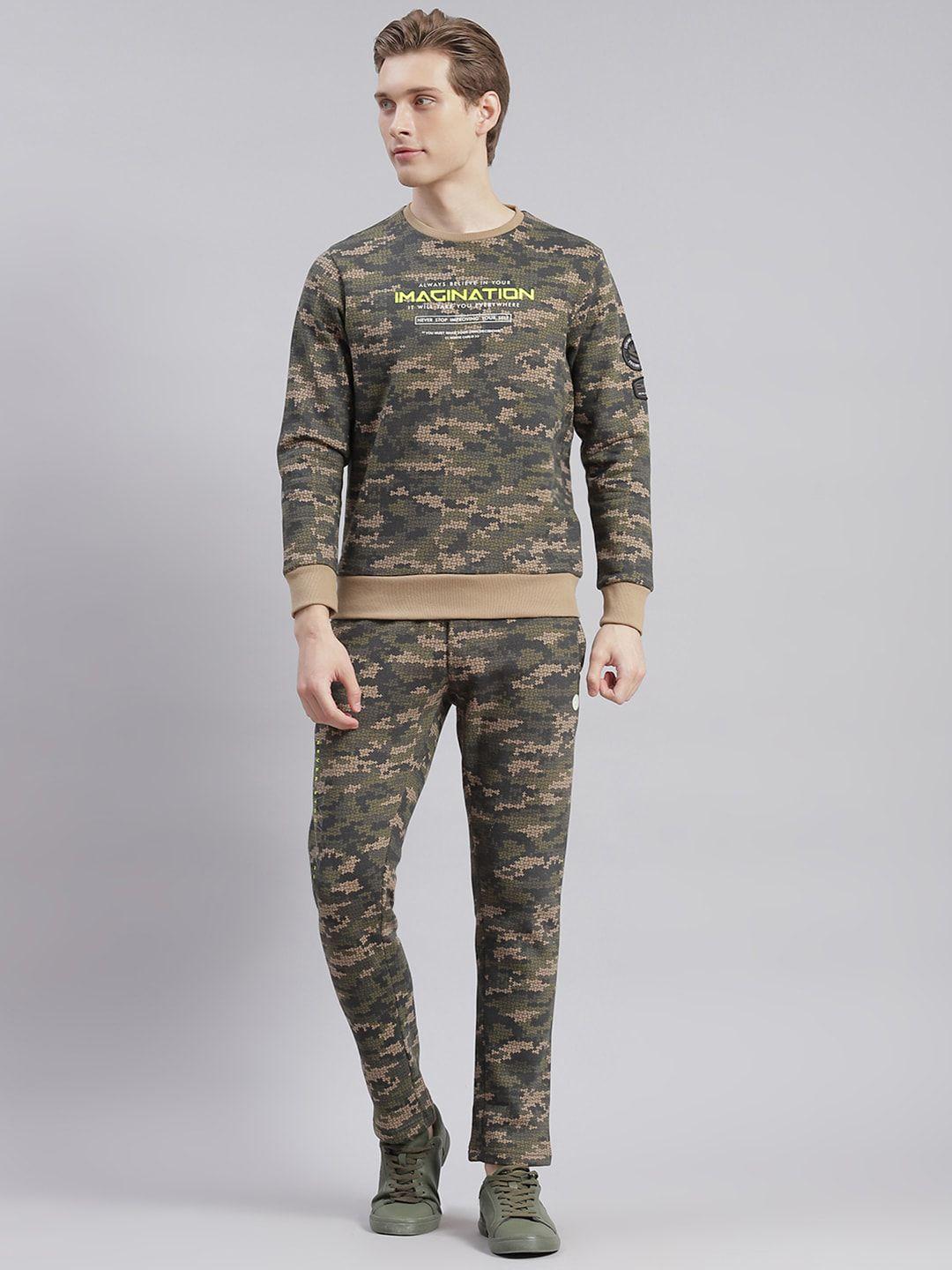 monte carlo camouflage printed cotton tracksuits