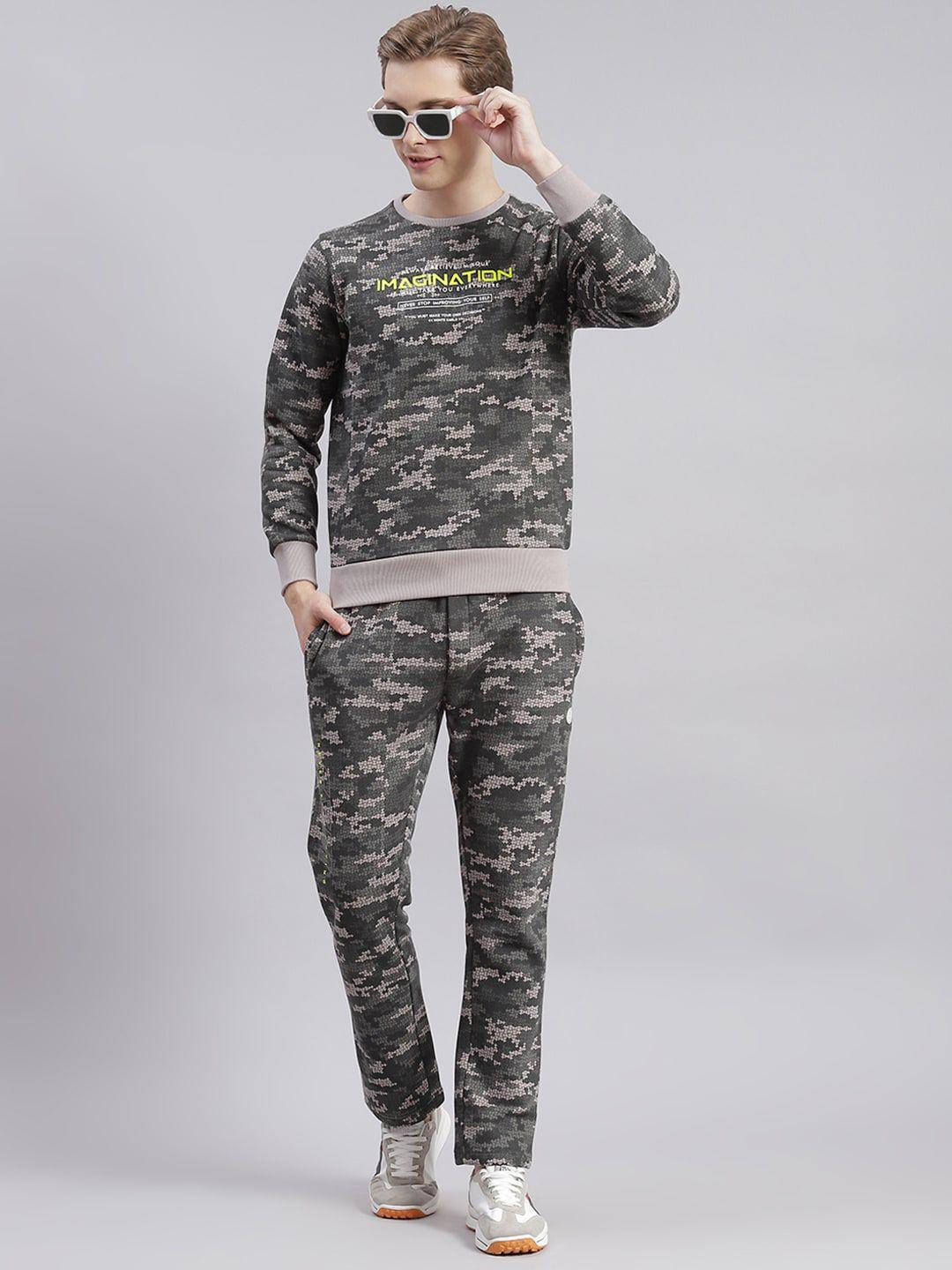 monte carlo camouflage printed cotton tracksuits