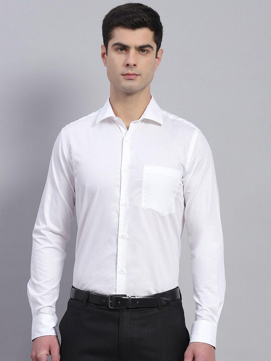 monte carlo classic spread collar long sleeves cotton casual shirt