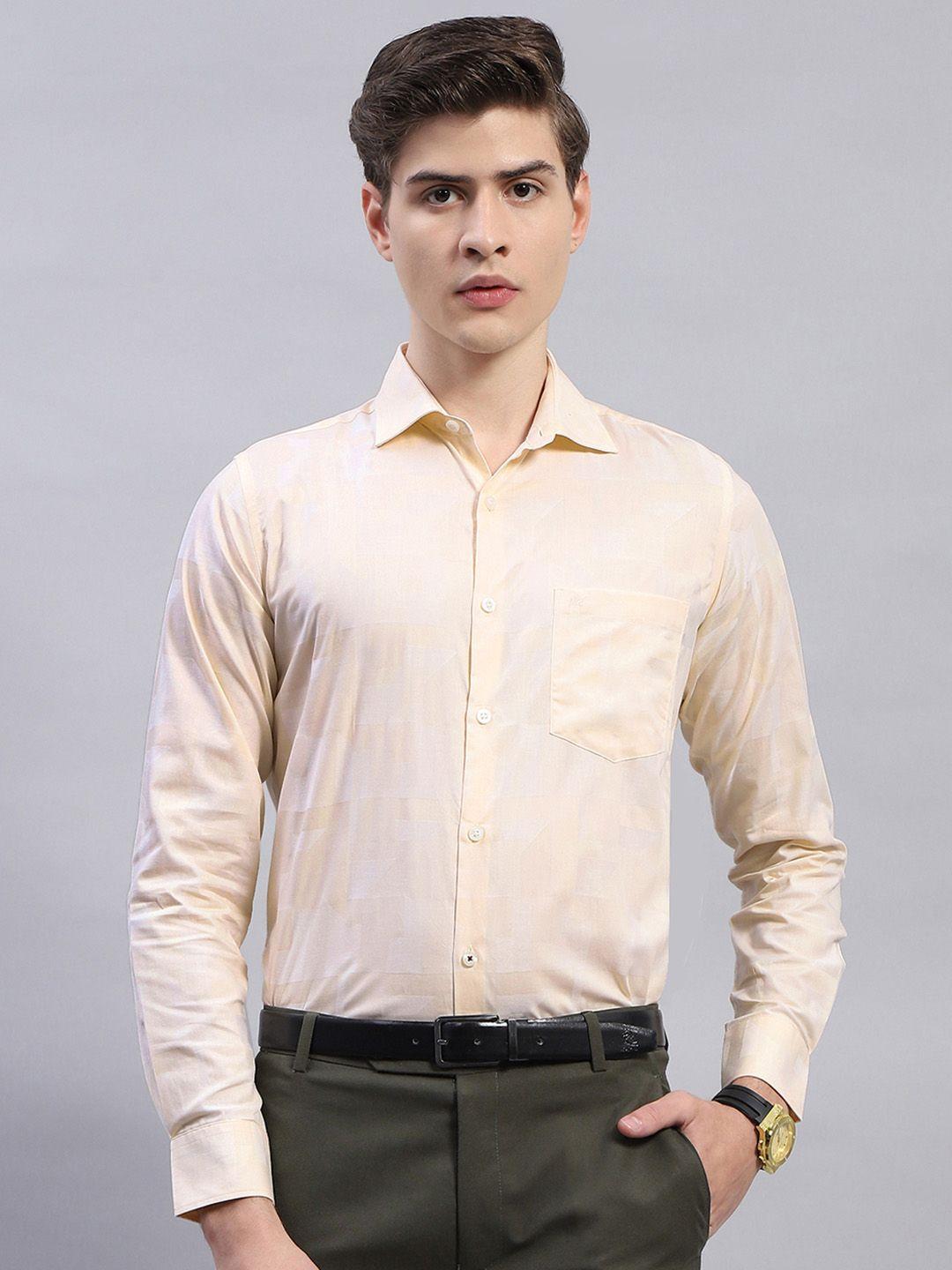 monte carlo classic textured pure cotton formal shirt