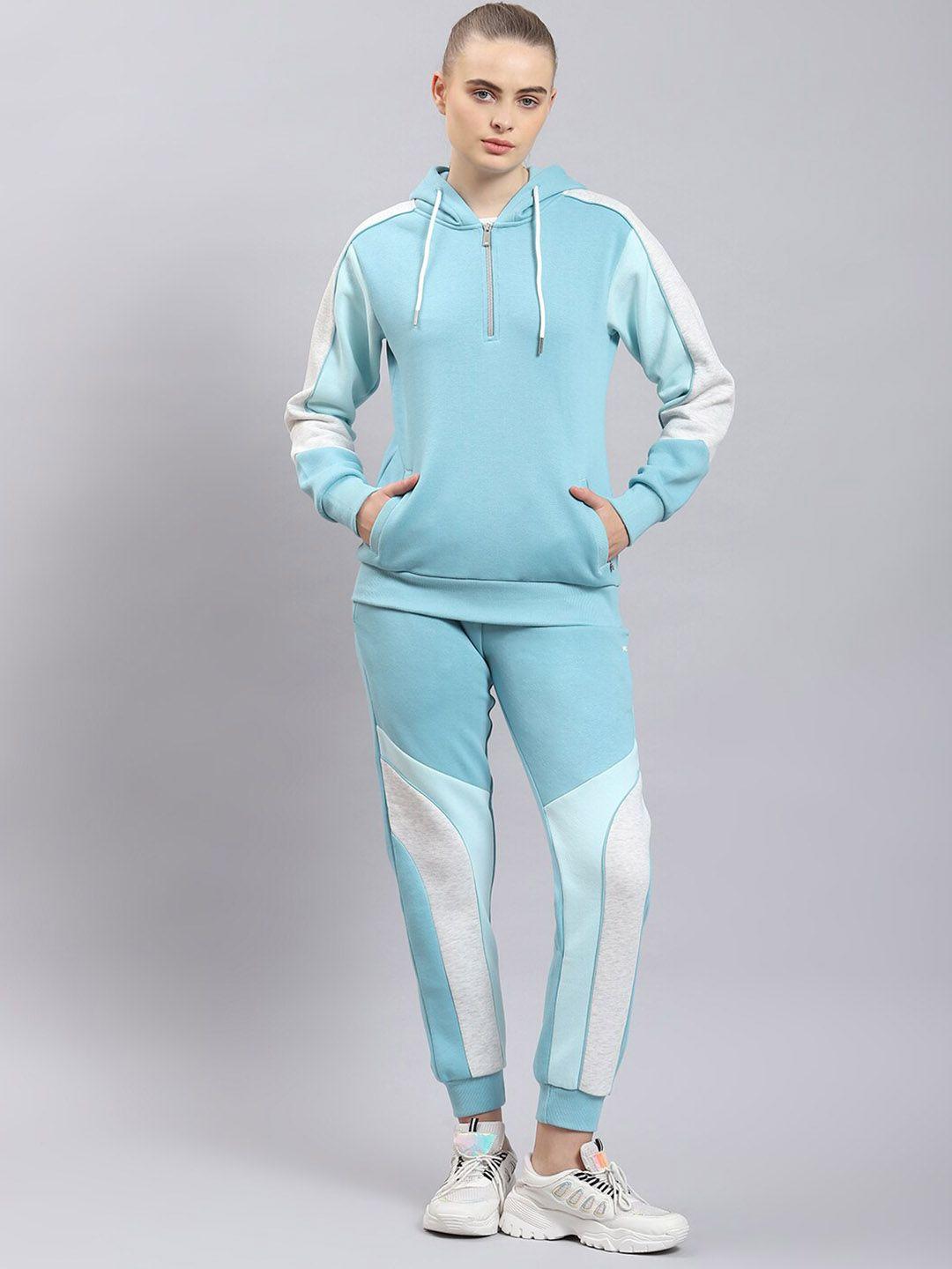 monte carlo colorblocked hooded mid-rise tracksuit