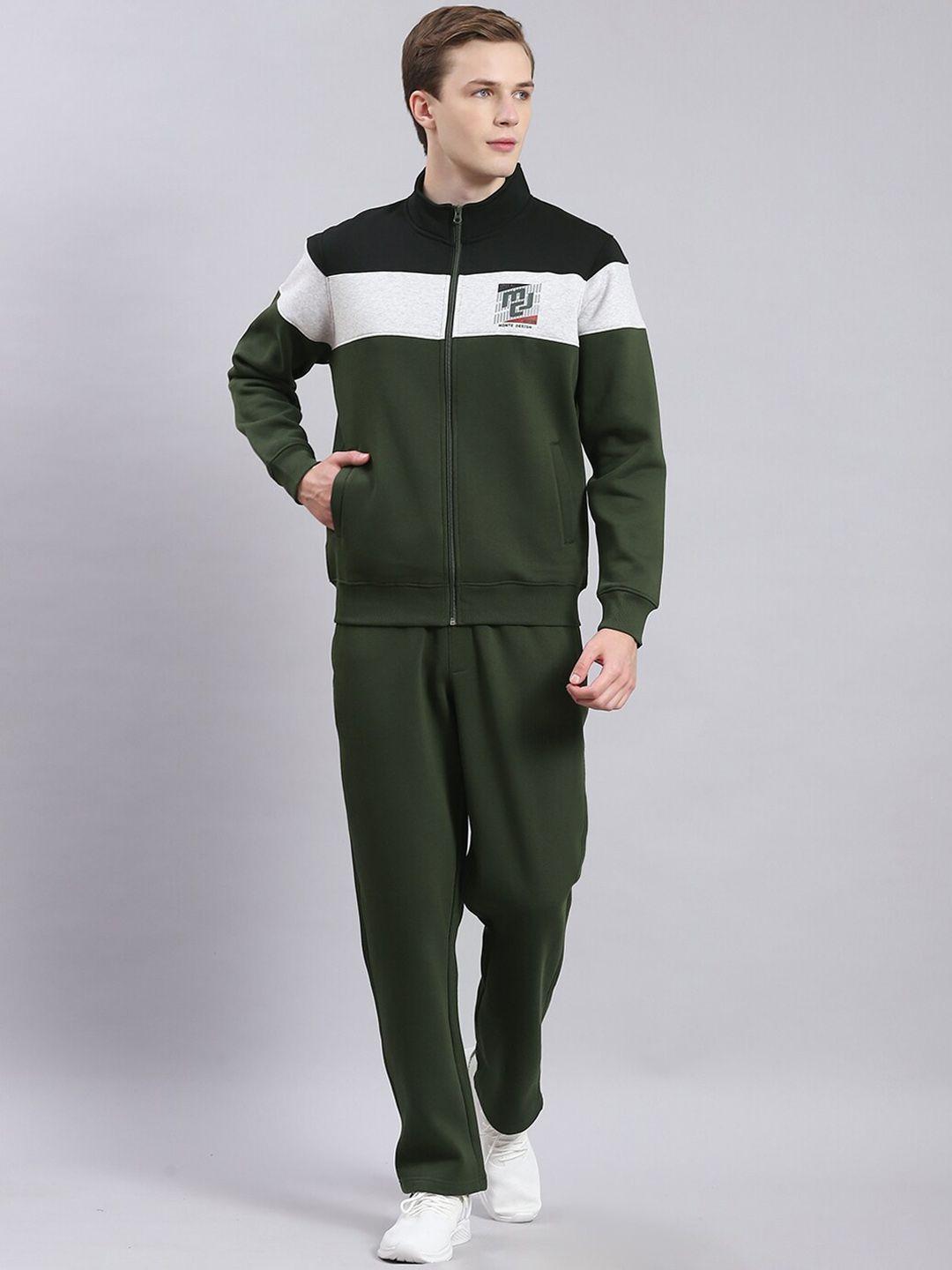 monte carlo colour-blocked sweatshirts with trousers