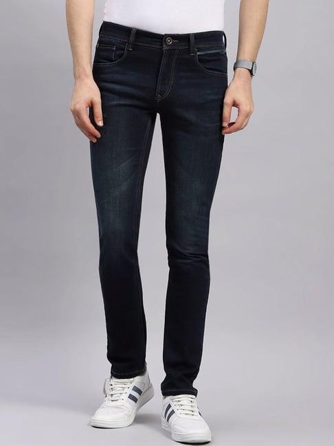 monte carlo dark blue loose fit jeans