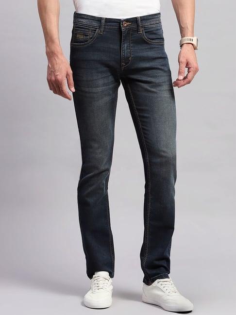 monte carlo dark blue narrow fit jeans