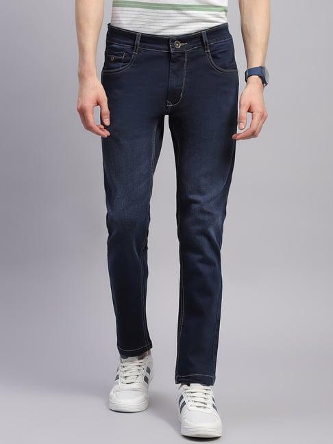 monte carlo dark blue regular fit jeans