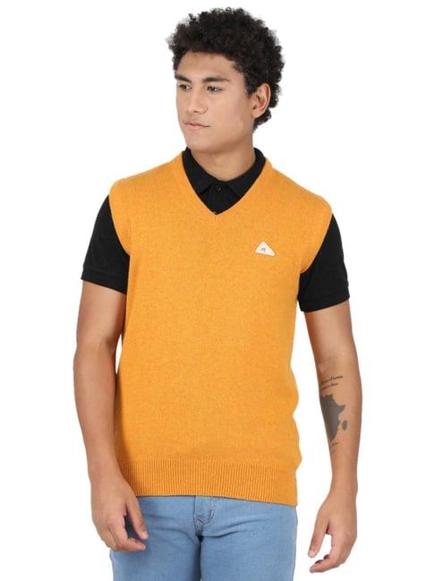 monte carlo deep yellow regular fit sweater