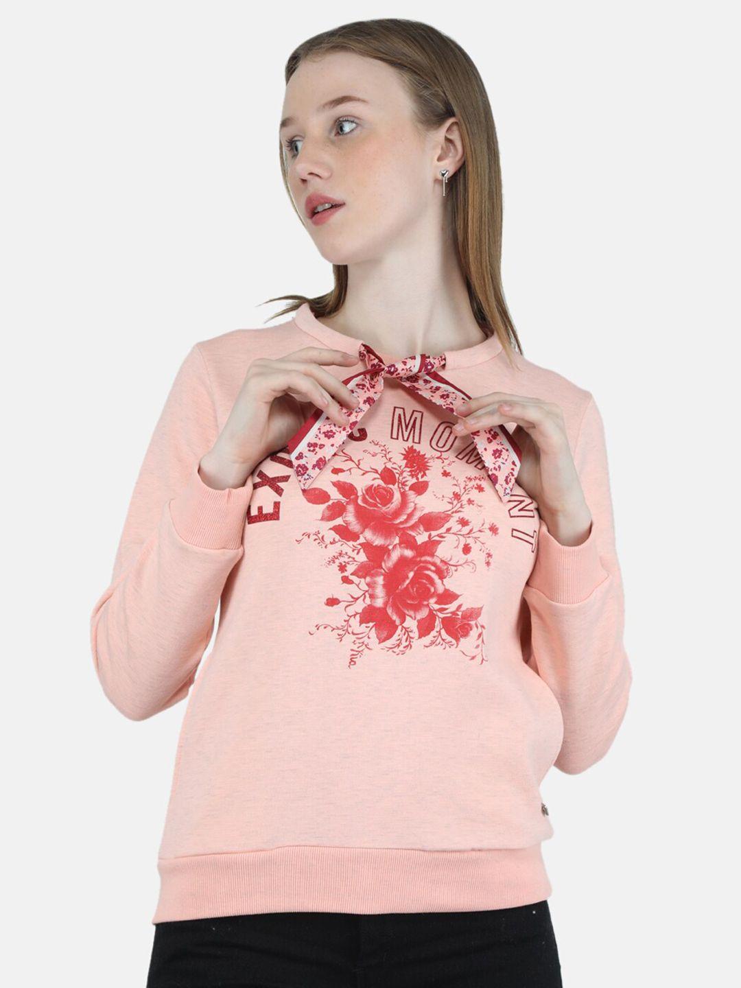 monte carlo floral printed sweatshirt