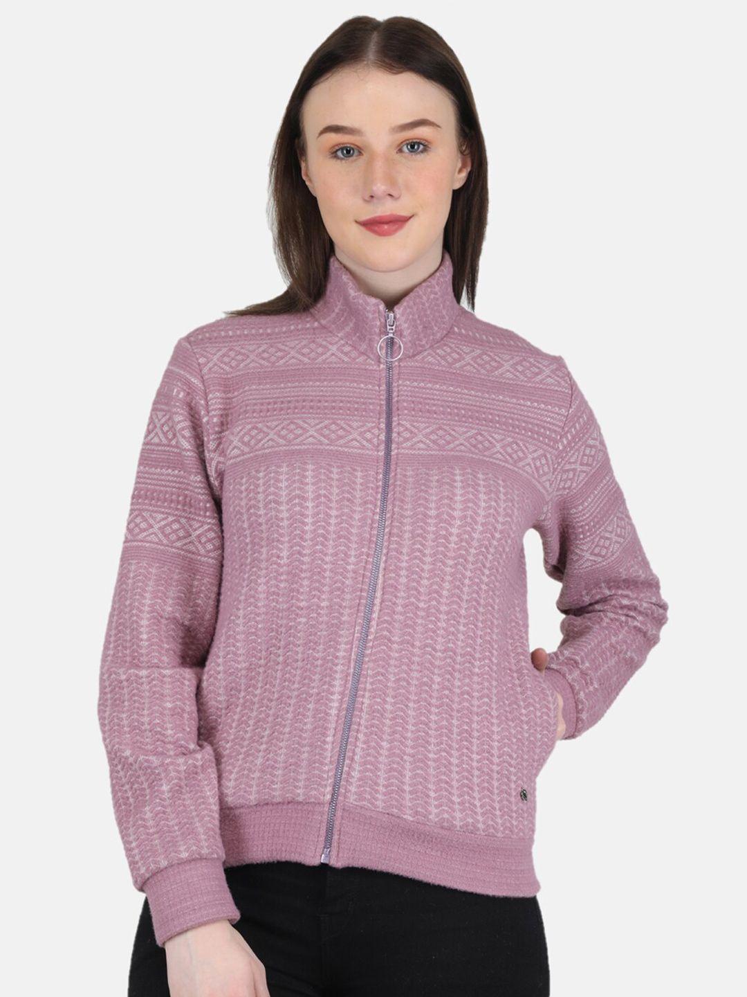 monte carlo front-open cotton sweatshirt