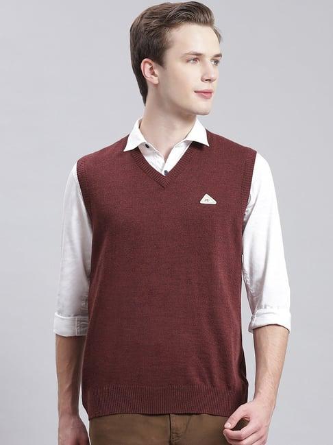 monte carlo garnet regular fit pure wool sweater