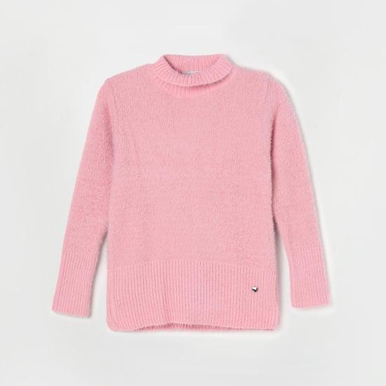 monte carlo girls textured turtleneck sweater