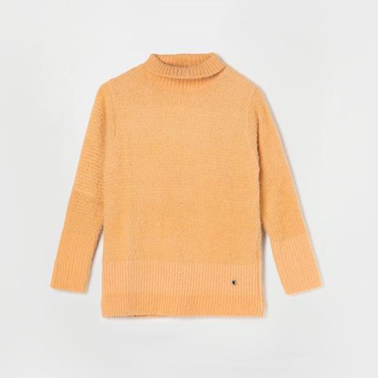 monte carlo girls textured turtleneck sweater