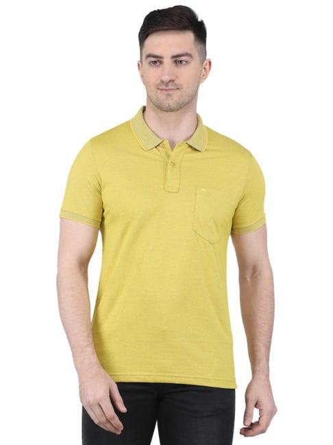 monte carlo gold regular fit polo t-shirt