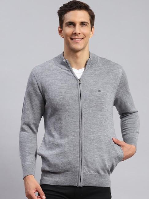 monte carlo grey melange regular fit pullover