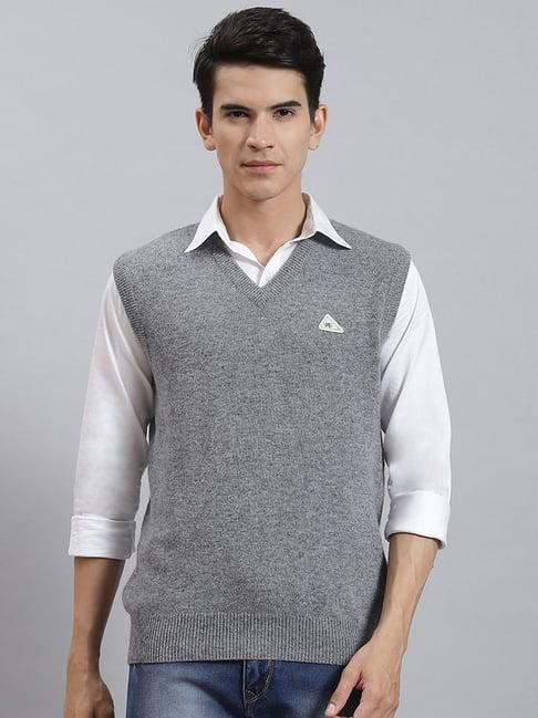 monte carlo grey regular fit sweater