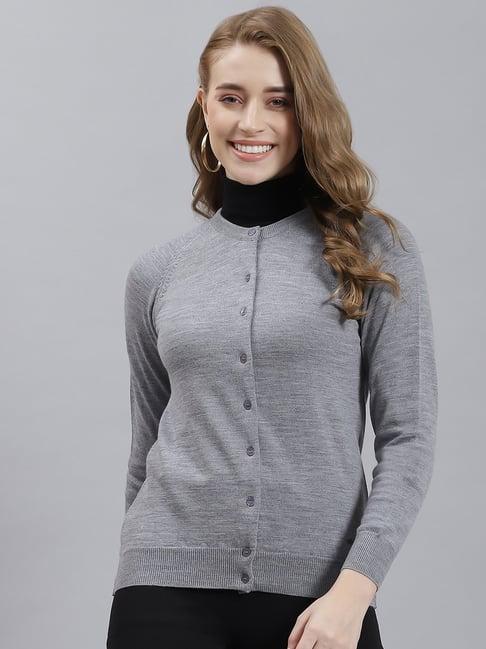 monte carlo grey textured sweaters