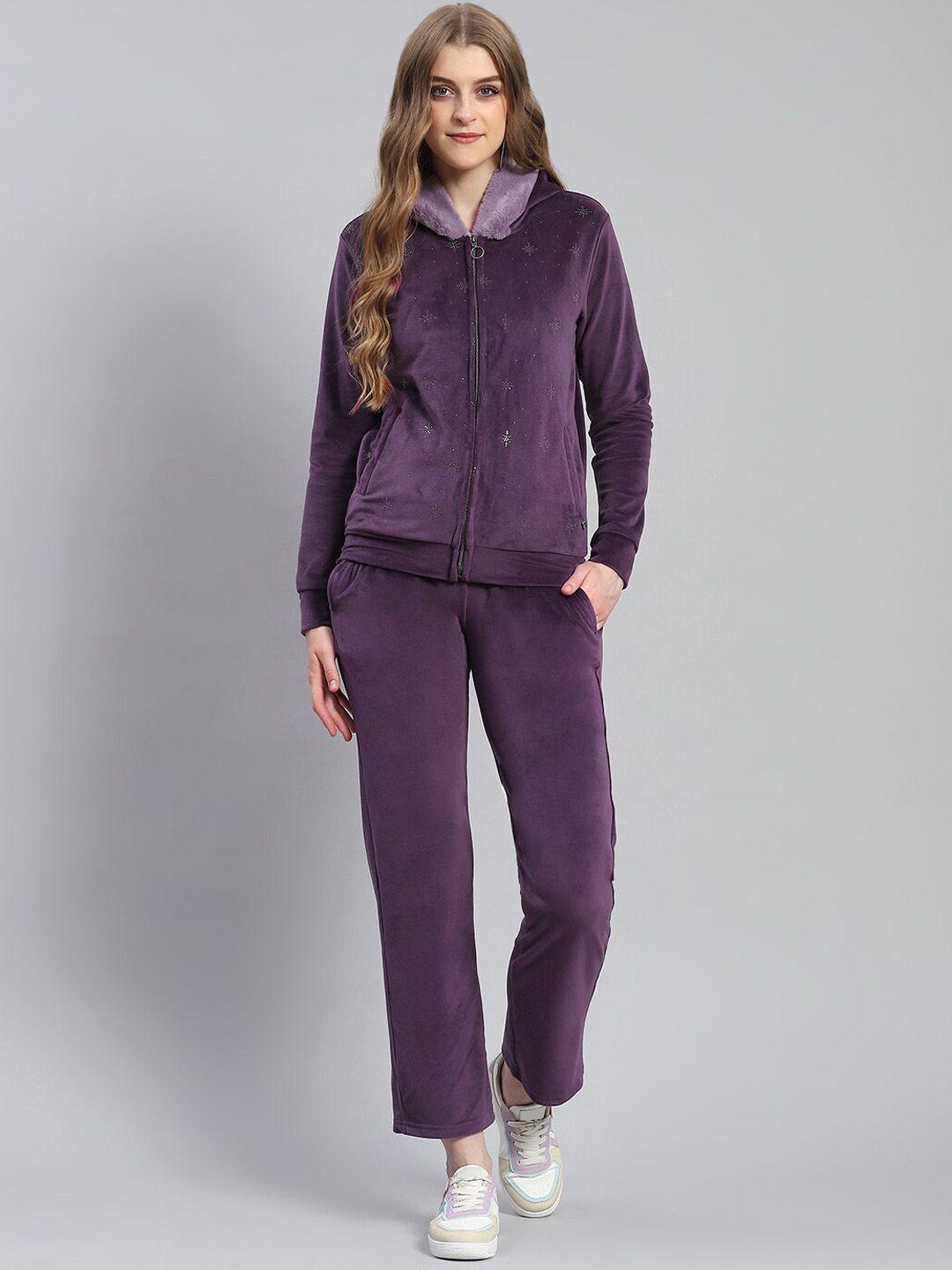 monte carlo hooded mid-rise tracksuit