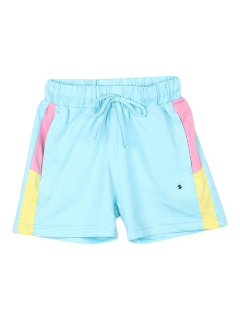 monte carlo kids blue solid shorts