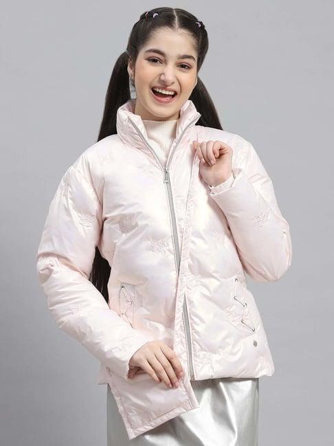 monte carlo kids pink embroidered full sleeves jacket