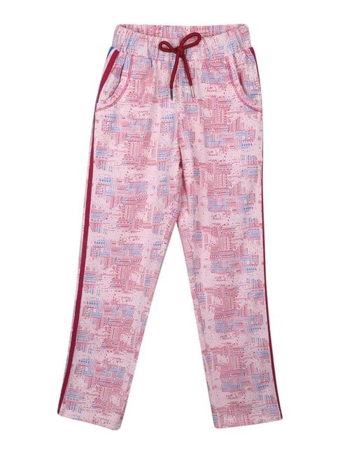monte carlo kids pink printed trackpants
