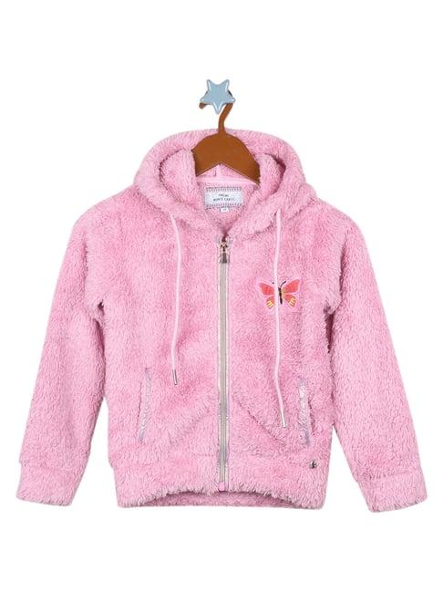 monte carlo kids pink solid full sleeves sweatshirt