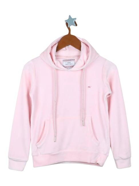 monte carlo kids pink solid full sleeves sweatshirt