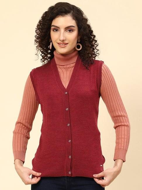 monte carlo maroon cardigan