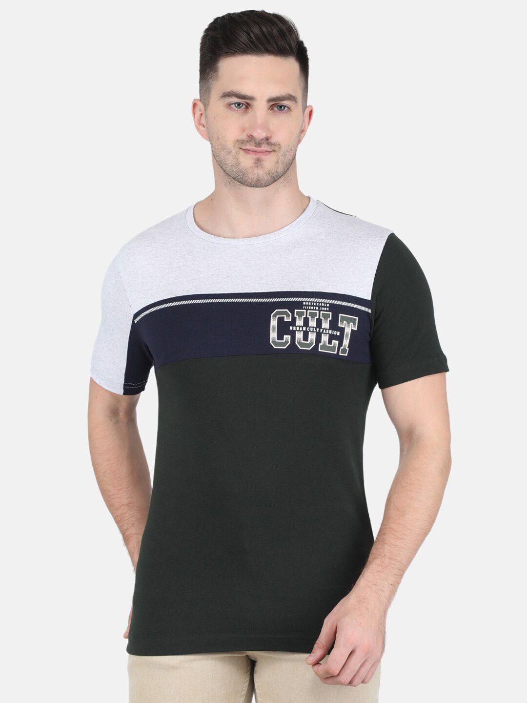 monte carlo men colourblocked t-shirt