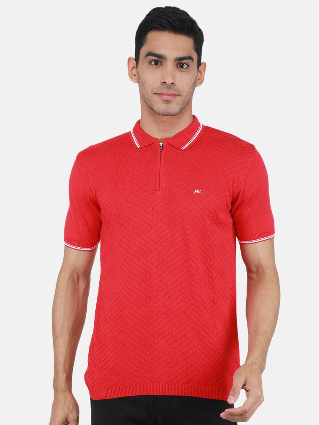 monte carlo men cotton polo collar t-shirt