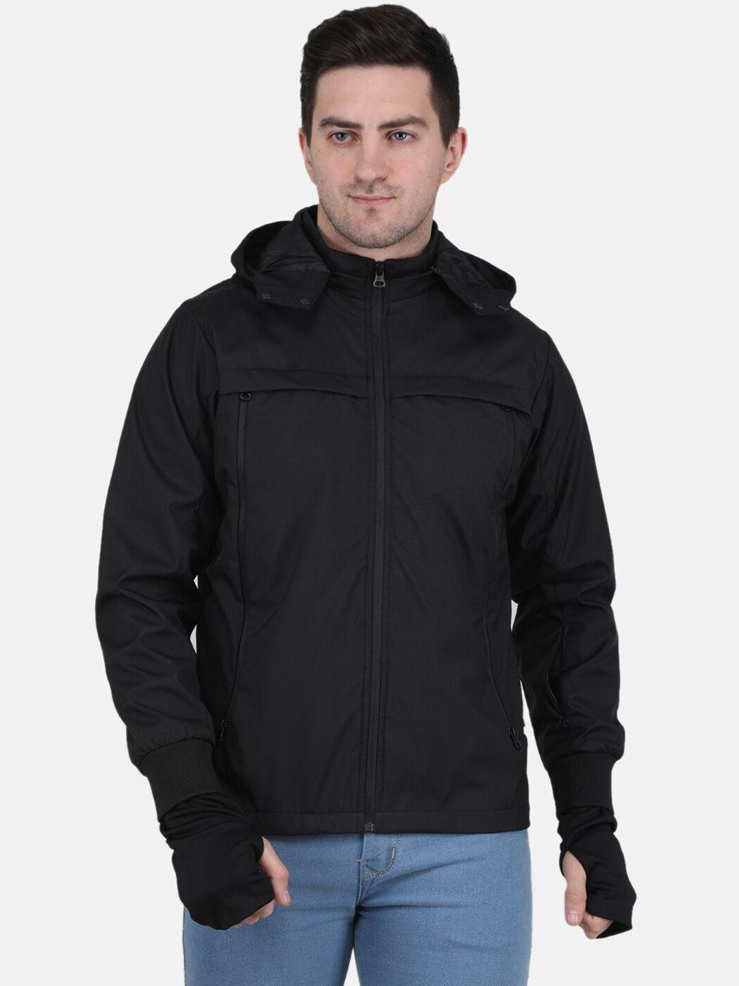 monte carlo men hooded biker jacket