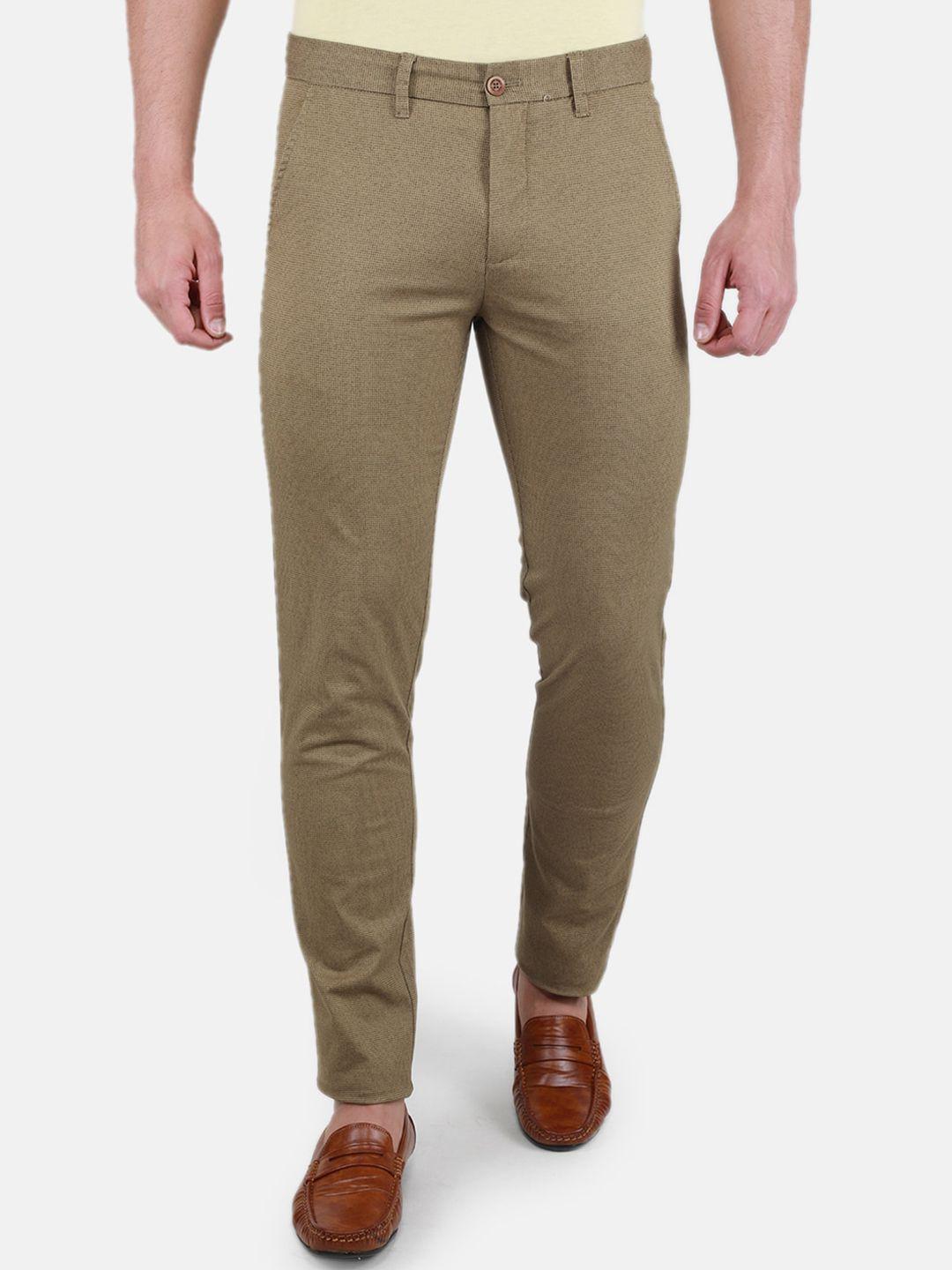 monte carlo men mid-rise chinos trousers