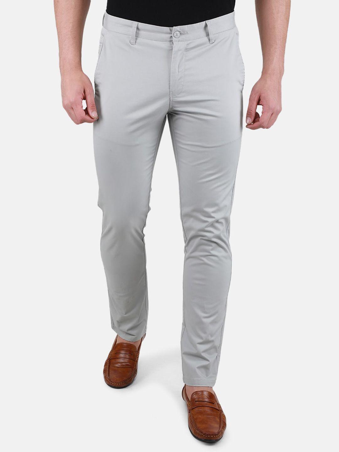monte carlo men mid-rise chinos trousers