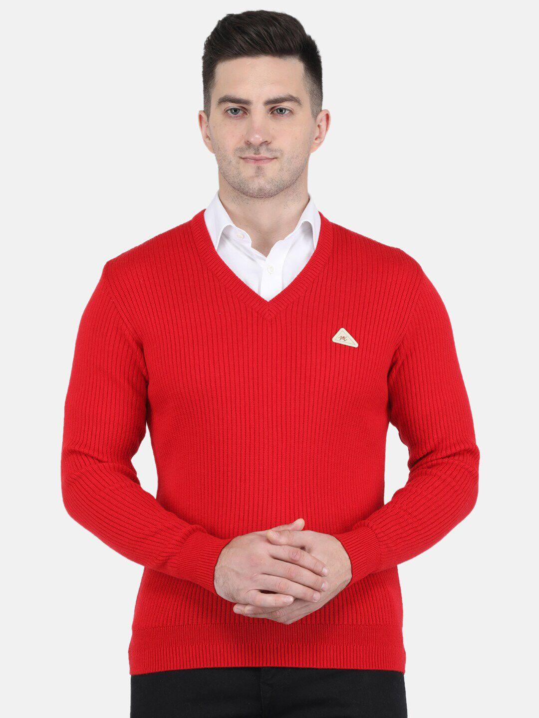 monte carlo men red striped striped pullover sweater