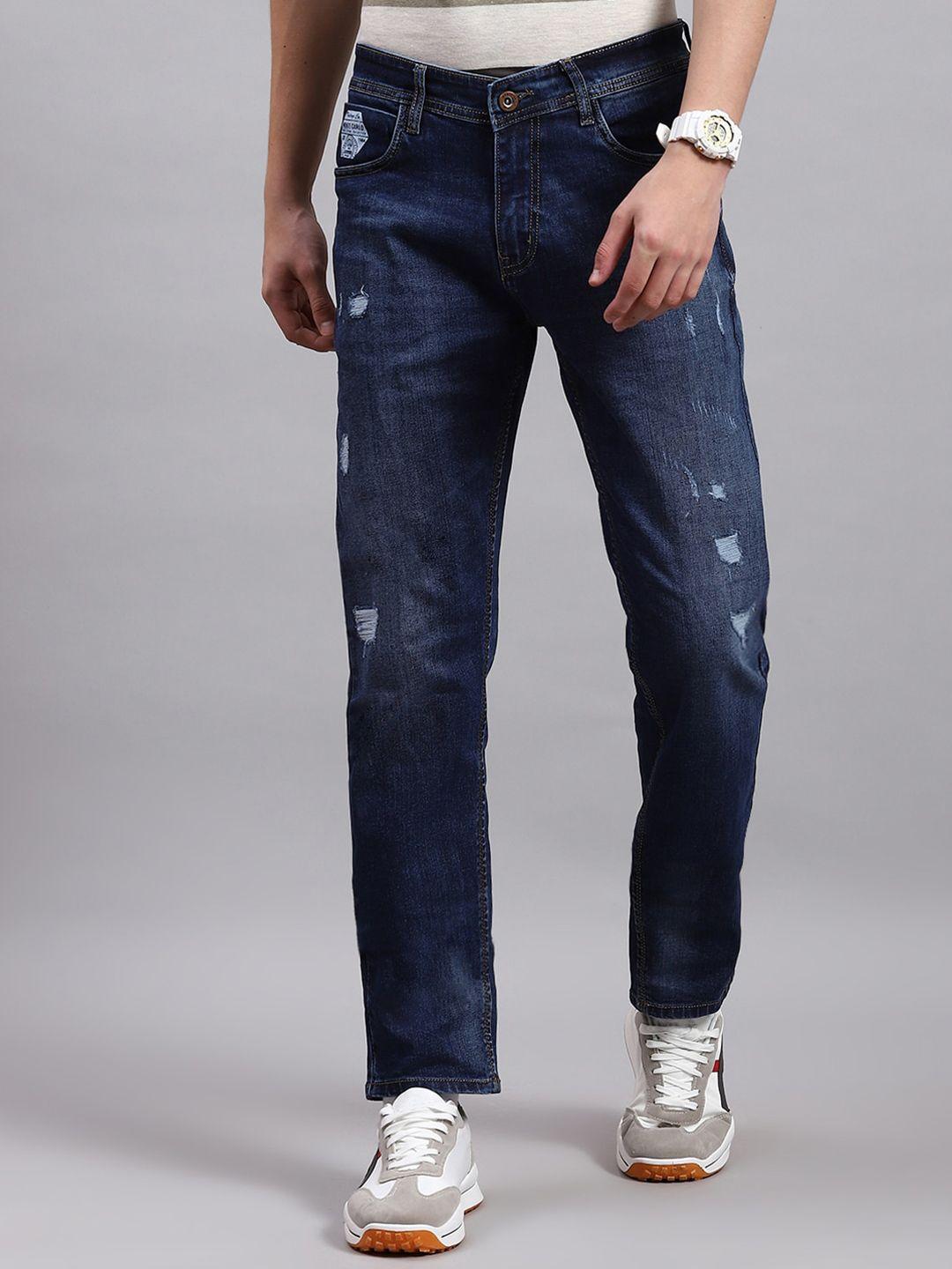 monte carlo men slim fit mildly distressed light fade jeans