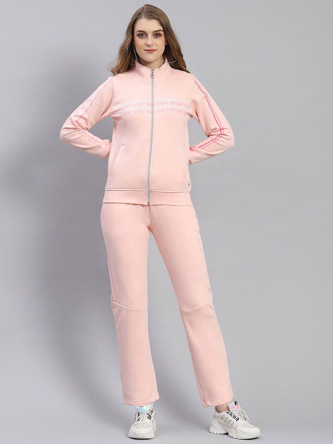 monte carlo mock collar mid-rise tracksuit