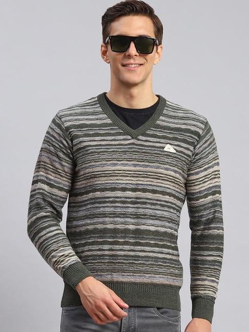 monte carlo multi regular fit striped pullover